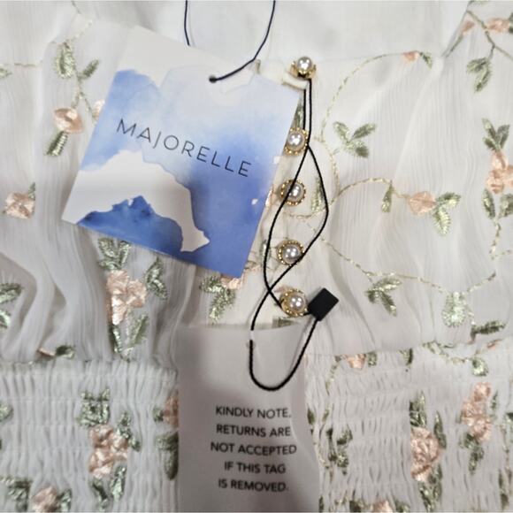 MAJORELLE Emerson Top in White Field - Picture 4 of 11